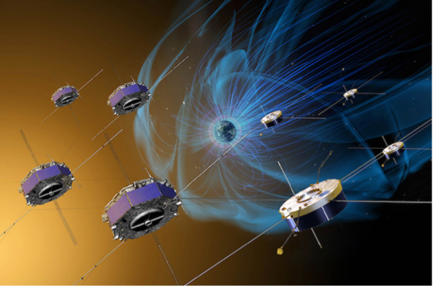 ESA_Cluster's tweet photo. We are living in an incredible era with several multi-spacecraft
missions exploring the Earth's magnetic bubble, the magnetosphere, including ESA Cluster and NASA MMS missions https://t.co/VQ3zPDMF0V