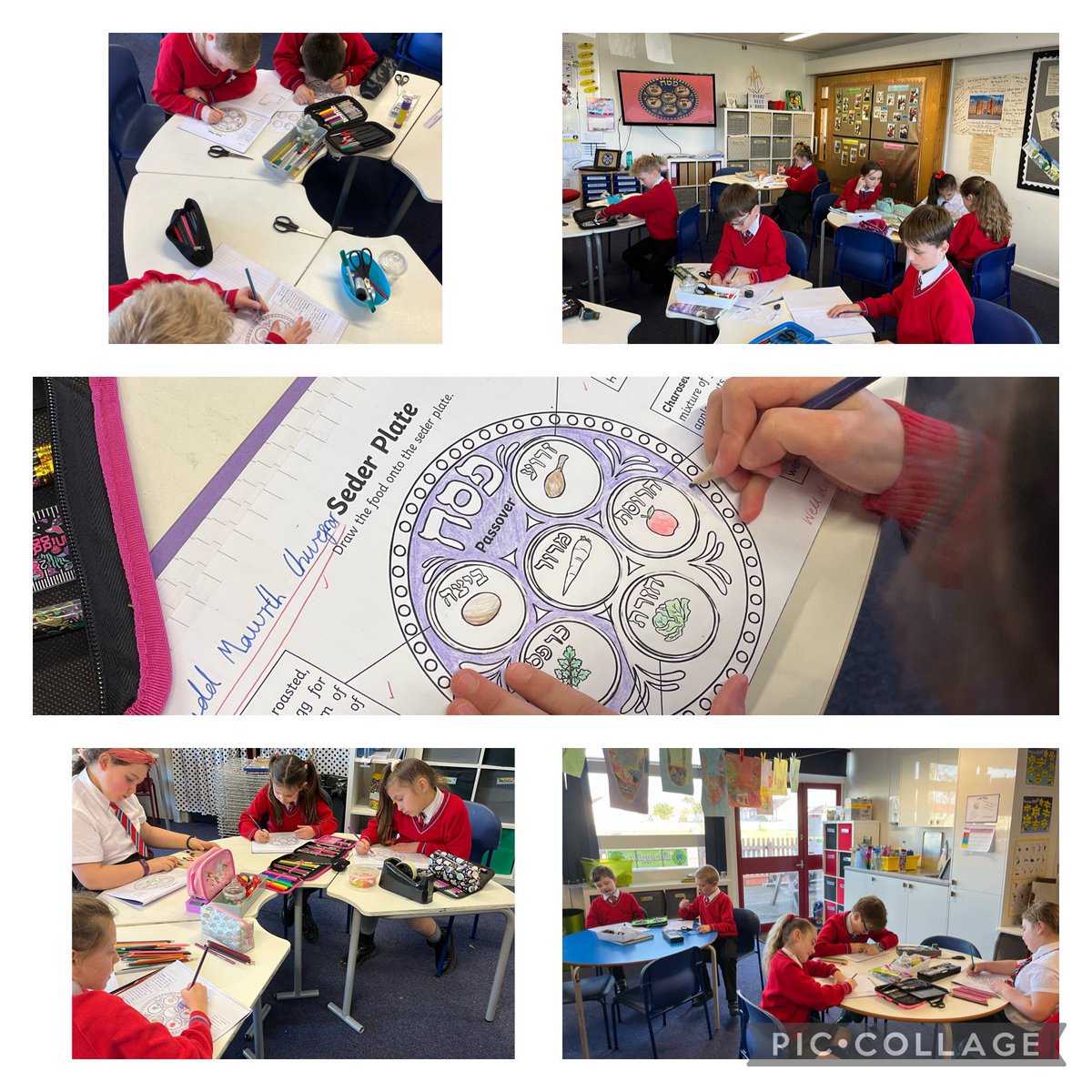 ysgolbrynhedydd's tweet photo. #Year4CE enjoying the start of learning about the Seder Plate and it’s meanings today https://t.co/SuJGjfVt0Y
