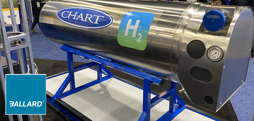 fuelcellsworks's tweet photo. . @ChartInd and @BallardPwr Successfully Test a #FuelCell Powered by #LiquidHydrogen - For the test, a Ballard FCmove™ -HD fuel cell was paired with a Chart liquid onboard #hydrogen (“HLH2”) vehicle fuel system - https://t.co/znPD4gggcq #HydrogenNow #FuelCellsNow #FuelCells #H2 https://t.co/HNIU7fiVEb