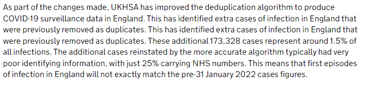 .@statsgeekclare Massive thanks for all the amazing work that you, your team and everyone at <a href="/UKHSA/">UK Health Security Agency</a> do!

I've just been reading the What's New on the dashboard, and can I please ask if this was done on purpose, because it has absolutely made my day? Either way, genius! 🤣