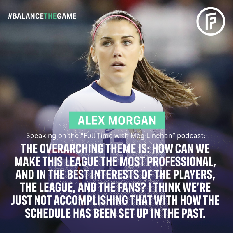 FIFPRO's tweet photo. 📊⚽️ There is an over-reliance on international fixtures and friendlies in the women's game, particularly in the CONCACAF region, which is largely characterised by short club seasons and a lack of continental club matches. 

#BalanceTheGame

@Football_BM | @alexmorgan13