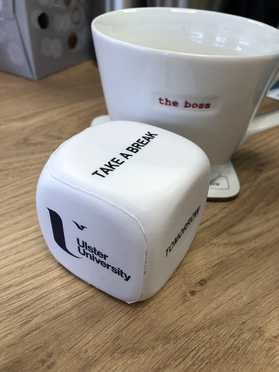 LouiseDubras's tweet photo. Great to be back on campus for some of the week: students in with #GP tutors learning #clinicalcomms skills 💙. New stress buster likely to find its way to GP teachers but helping me make decision to use my new mug too 😁#MedEd ⁦@UlsterUni⁩ https://t.co/6hcpOh5SiJ