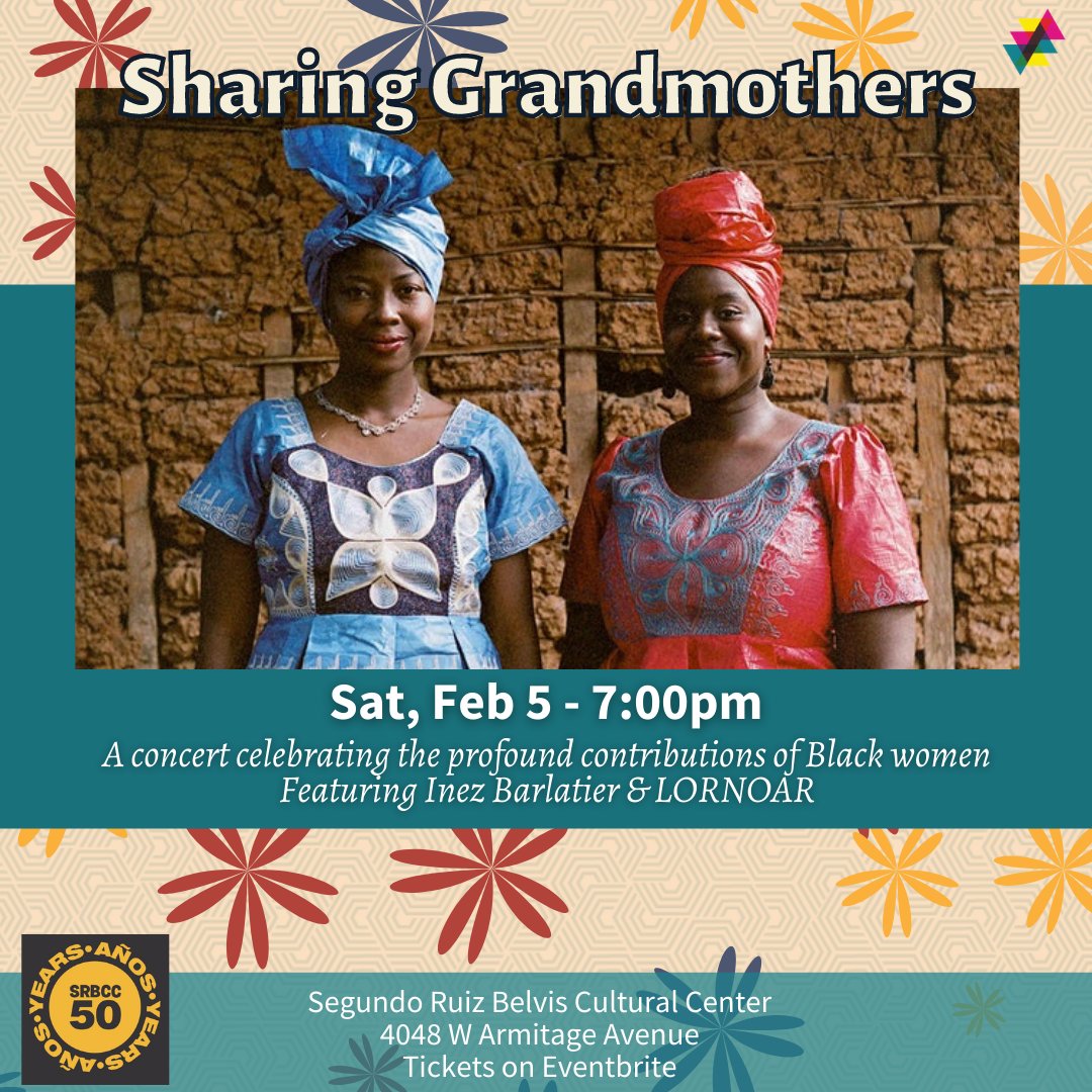 Kick off Black History Month with a special concert at <a href="/SRBCC/">Segundo Ruiz Belvis</a>. "Sharing Grandmothers" on 2/5 at 7pm is an original multidisciplinary song cycle ft. Inez Barlatier and LORNOAR, w/ traditional and original music, percussion and dance. 

Register now at srbcc.org