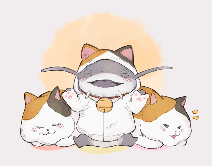 ファットキャットパーカーズオ😺 #FF14 