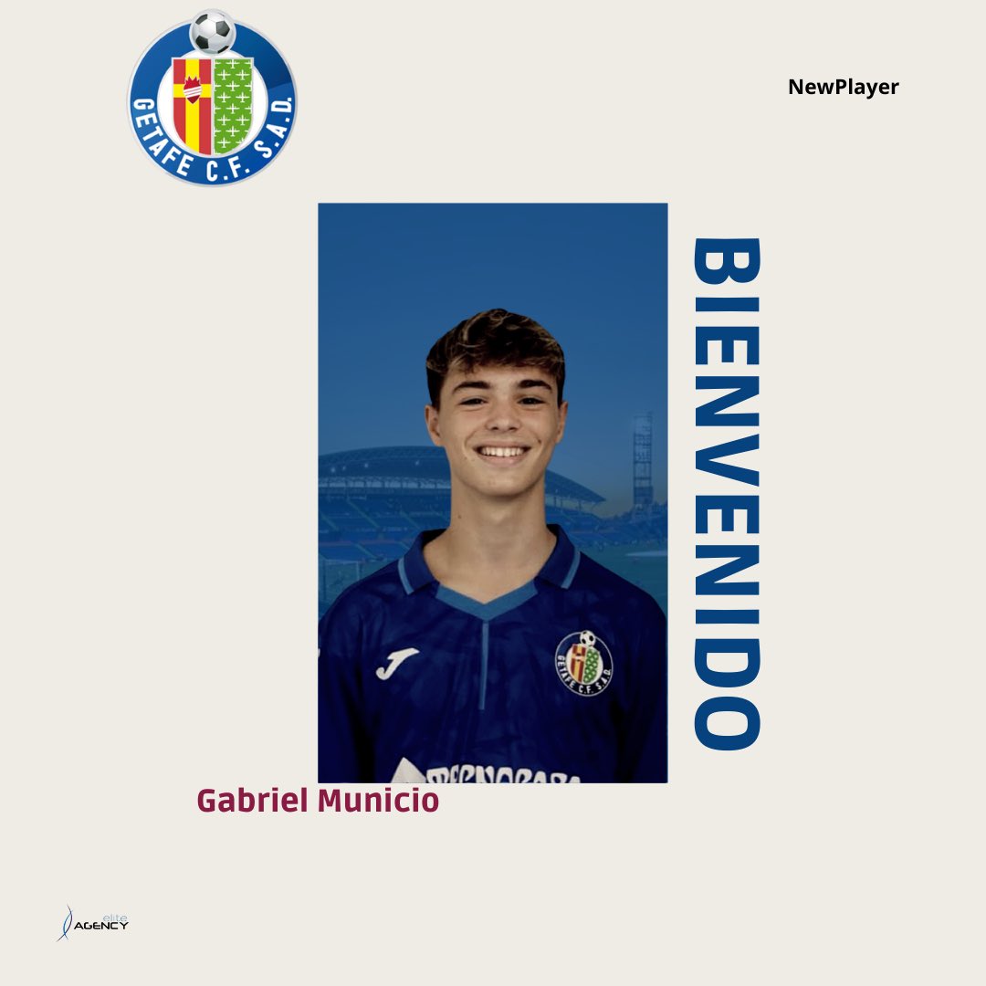 Elite Agency (@_eliteagency) on Twitter photo 🆕 El cierre de mercado nos trae un chico nuevo al equipo. Puro talento al servicio del <a href="/GetafeCF/">Getafe C.F.</a>.
¡Bienvenido, Municio!
#SomosReferencia 🆕 El cierre de mercado nos trae un chico nuevo al equipo. Puro talento al servicio del <a href="/GetafeCF/">Getafe C.F.</a>.
¡Bienvenido, Municio!
#SomosReferencia