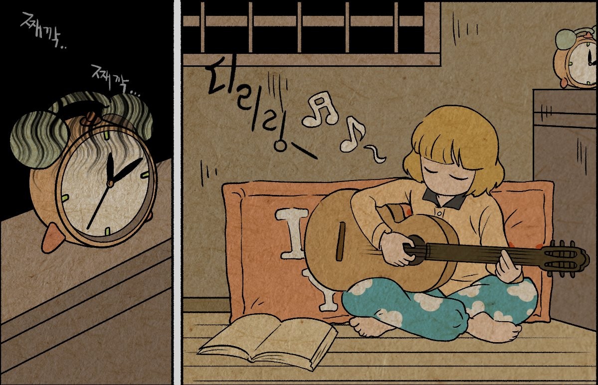 gnuhc126's tweet image. The reason why you can't play instruments in the middle of the night manhwa 
tinyurl.com/y877sroy 
 Oops 
#Midnight. #Musical_instruments. #Playing. #Reason.