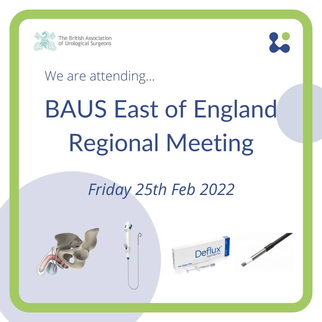 cjmedicaluk's tweet photo. We are delighted to annouce our attendence at the @BAUSurology East of England Regional Meeting on the 25th February at The Møller Institute, Cambridge. Visit our stall for specialist product demonstrations, including the New innovative #Uscope 7.5Fr https://t.co/h8DNV5scNr