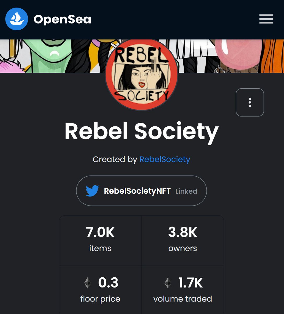 RebelSocietyBTC's tweet photo. GM!!
The day has barely started and we have already over 120eth volume and 420 sales with a 0.30eth floor!😱

A big welcome to all new Rebel Holders! Don't forget to join our awesome community on Discord 👇
https://t.co/LwDBv3GVJa

#NFTs #NFTCommunity #WomeninNFTs #RebelSociety https://t.co/evAfX1q24H