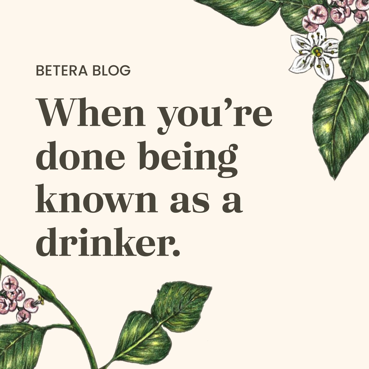 Now that #DryJanuary is over, what's next? Co-founder <a href="/aaronvsanchez/">Aaron</a> talks about a relationship that no longer serves him. drinkbetera.com/blogs/betera-l…