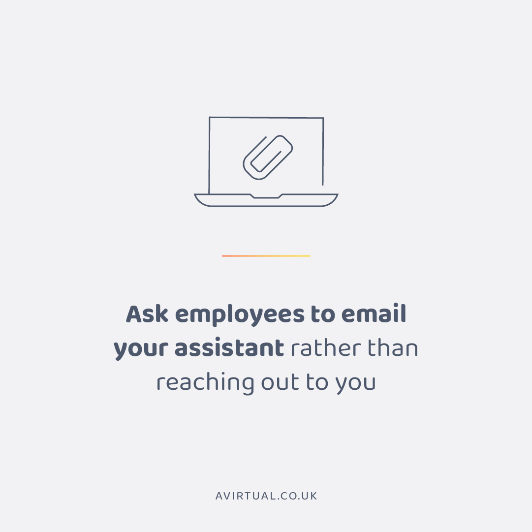 AVirtual_UK's tweet photo. A #VirtualAssistant can be your go-between for other employees, dealing with staff issues and employee emails to save your time and energy. Over time, they’ll be able to anticipate your response, managing inter-office communications like clockwork. https://t.co/XoMiH3FRDq