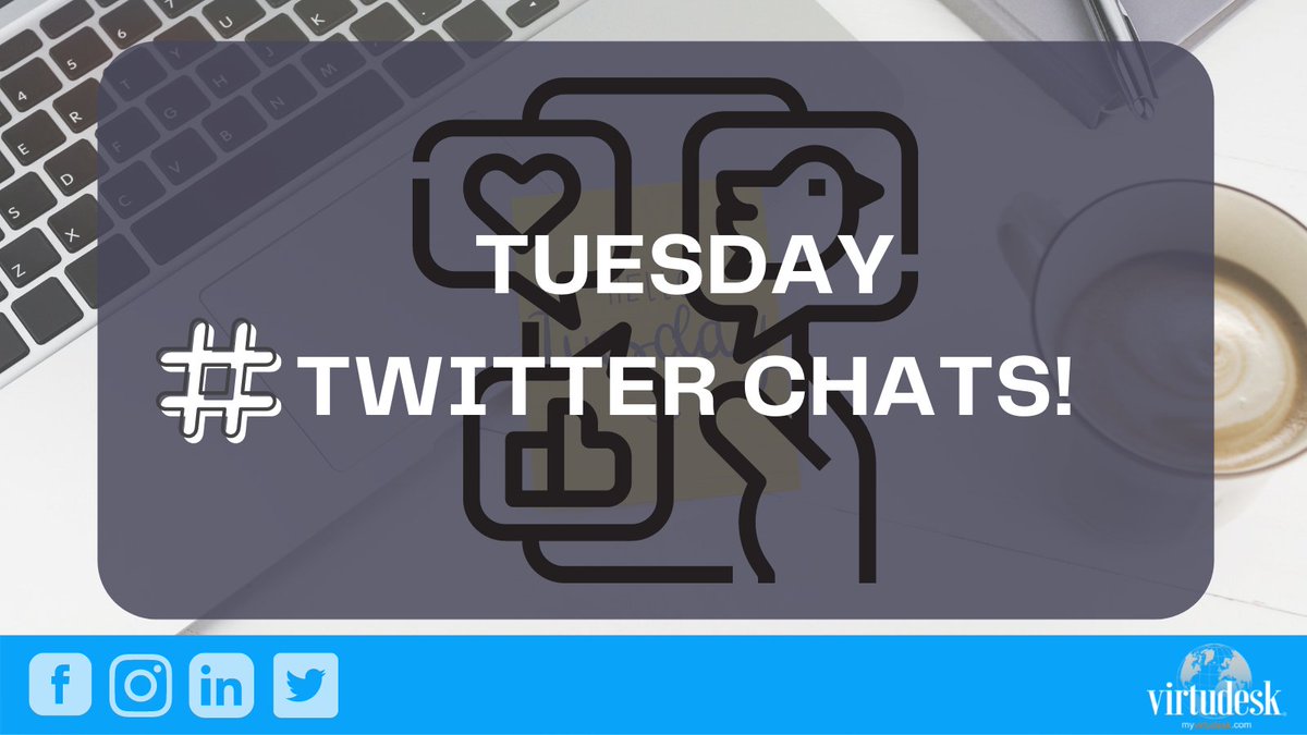 pavelStepanov77's tweet image. Time for Tuesday Twitter chats!

#TheCommunityChat, 7 AM
#SMTLive, 9AM 
#ChatAboutBrand, 9AM
#CMWorld, 9AM 
#VCBuzz, 9AM
#PPCChat, 9 AM
#USABizParty, 10 AM
#DigiBlogChat, 12 PM
#SocialCafe, 6 PM
#CustServ, 6 PM PT