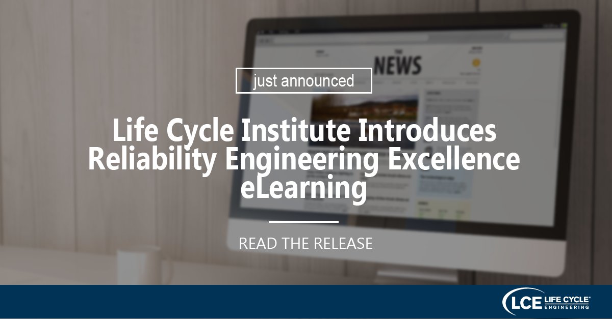 LCE_Today's tweet photo. Introducing Reliability Engineering Excellence eLearning! eREE combines decades of best-practice methodology and benchmarking into a performance-driven, self-paced online training. https://t.co/QIS2Fwow9Z https://t.co/XxBB4p3Kx6