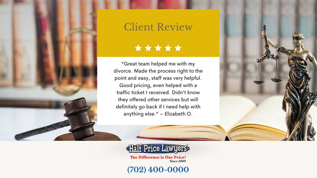 Thanks for your positive feedback! Our goal is to make sure you have a convenient and pleasant experience. Your thoughts are an important part of that and know that we’re always listening. Any questions or concerns for us? Call us for a FREE CONSULTATION! #lawyer#legalservices