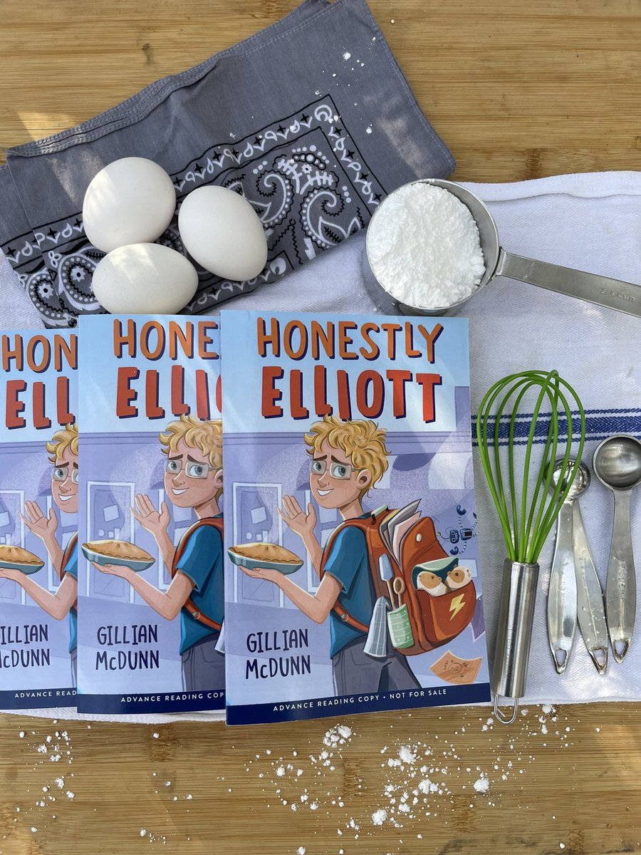 FINISHED COPY GIVEAWAY …
HONESTLY ELLIOTT—my #MiddleGrade book about ADHD, baking, family and friendship—comes out on March 1 and I am giving away preorders! 

To enter: Follow/comment/RT by 12am ET on 2/9/22. US only. Get other entries by sharing FB and Insta posts! 🥧 🥧 🥧