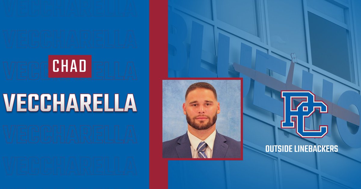 BlueHoseFB's tweet photo. Welcome @KUCoachVach to Presbyterian College. Chad spent the past five seasons at Keiser University.

#GoBlueHose https://t.co/ioo0SxdZ7O