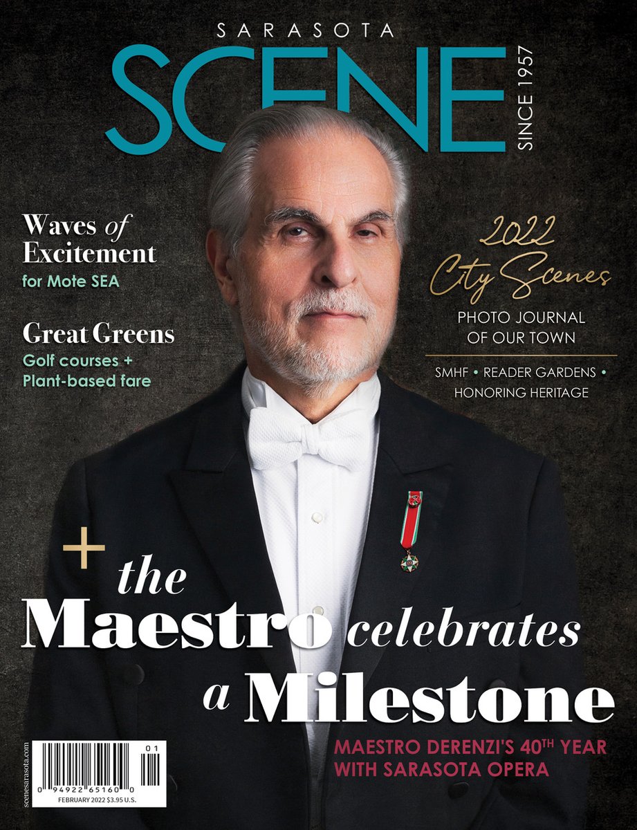 Sarasota cityscapes, golf courses, gardens, a celebration of Maestro DeRenzi, and more in the February issue. Read it here: scenesarasota.com/magazine/