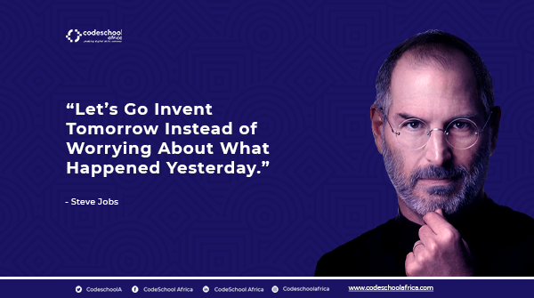 CodeschoolA's tweet photo. Let's start the new month with some beautiful nuggets, shall we? 

Happy new month of Febraury...
#quotestuesday #stevejobs #learning #digitalskills https://t.co/0ce26YkqNx