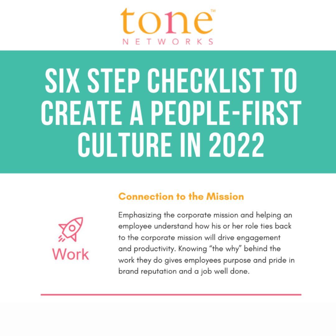 Employees care about more than compensation. Flexibility, advancement potential and a positive, people-first culture is needed.
Get your full Tone checklist now at:
hubs.la/Q013fstX0
#companyculture #peoplefirst #setthetone #womenhelpingwomen #dei #careergoals #workculture