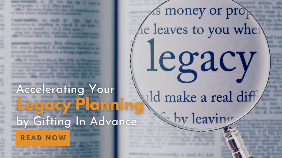 Here's a valuable twist on estate, life, and legacy planning:  instead of your excess wealth being distributed after you die, you may find even greater value in giving some of it away while you’re still around. tinyurl.com/mvaeb69v #legacyplanning #lifeandlegacyplanning