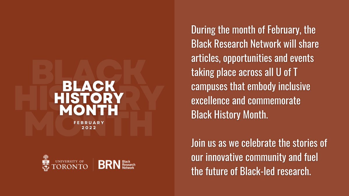 Join us this #BlackHistoryMonth as we celebrate the stories of our innovative community and fuel the future of Black-led research @UofT 🙌🏾