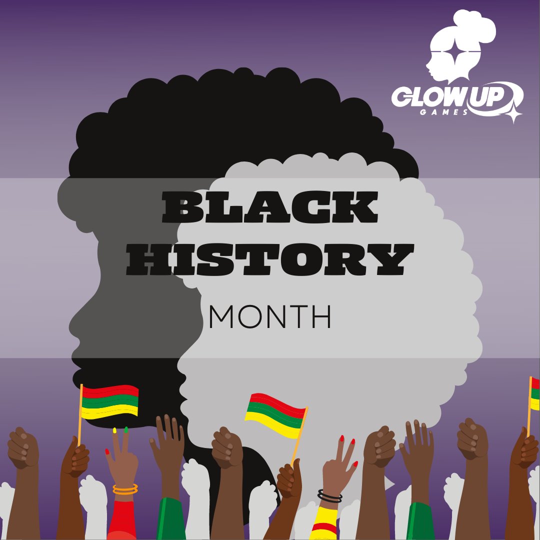 Happy Black History Month from Glow Up Games! 💜✨

May this month bring much celebration of Black people, both past and present, meaningful reflection, and opportunities to flourish and connect with each other! 💯
#BHM #GlowUpGames