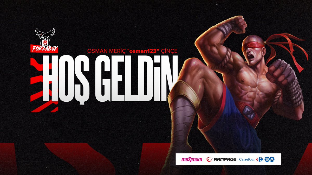 League of Legends Akademi takımı kadromuzu güçlendiriyoruz! 🖤🤍

Aramıza hoş geldin Osman Meriç “osman123” Çince! 🦅 

📲 #Beşiktaş #Esports | #LoL #SiyahBeyazlılar