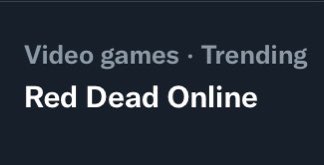 RT @RDOHub: Trending within minutes. Rockstar have succeeded in reigniting the fire

#SaveRedDeadOnline https://t.co/ghCl6vSx3N