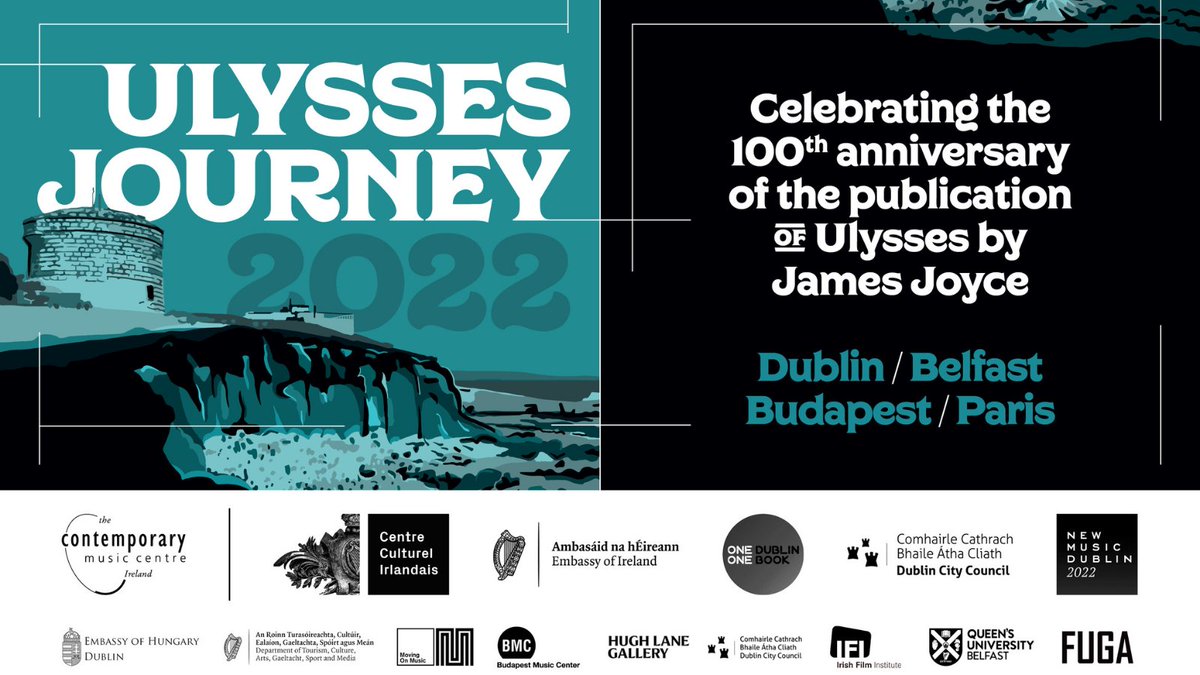 CMCIreland's tweet image. Join CMC and @CCIrlandais tomorrow for the opening night of Ulysses Journey - screenings of six specially commissioned new music and film works in @IFI_Dub &amp;amp; Paris plus discussion on music and Joyce with @dwyer_benjamin &amp;amp; CMC’s Linda O’Shea Farren. Tickets ifi.ie/film/ulysses-j…