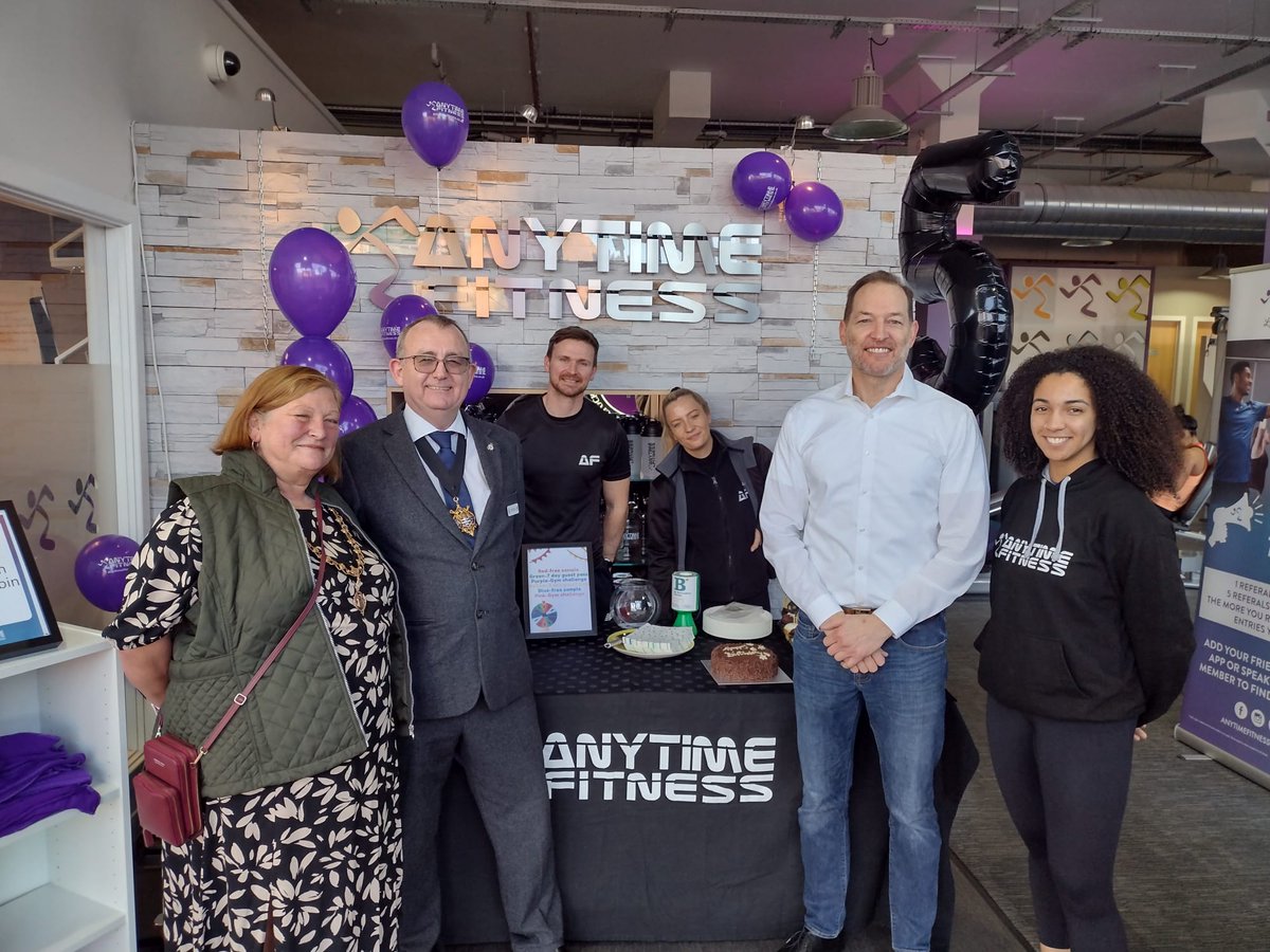 Many happy returns to Anytime Fitness in Worthing, Many thanks for inviting us to your 5th anniversary celebrations.