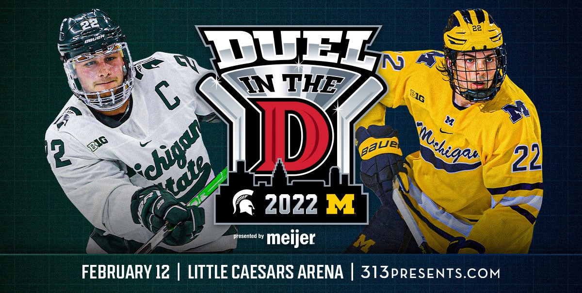 Listen up, <a href="/MSU_Hockey/">Michigan State Hockey</a> and <a href="/umichhockey/">Michigan Hockey</a> fans!

Now's your chance to win two tickets to the "Duel in the D," presented by <a href="/meijer/">Meijer</a> on Saturday, February 12! Retweet this post to enter. Winner will be chosen tomorrow (February 2) at 10AM. Good luck!