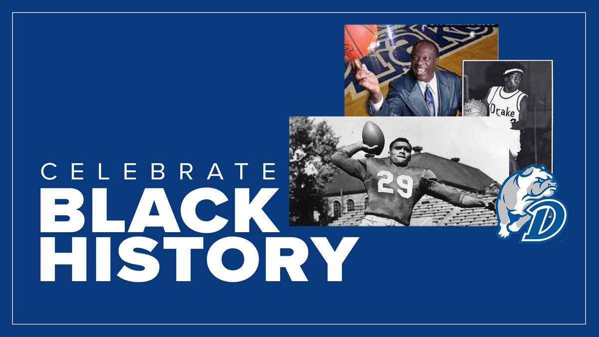 Happy #BlackHistoryMonth! Join Drake Athletics in celebrating Black achievements, legacies, and history being made everyday.