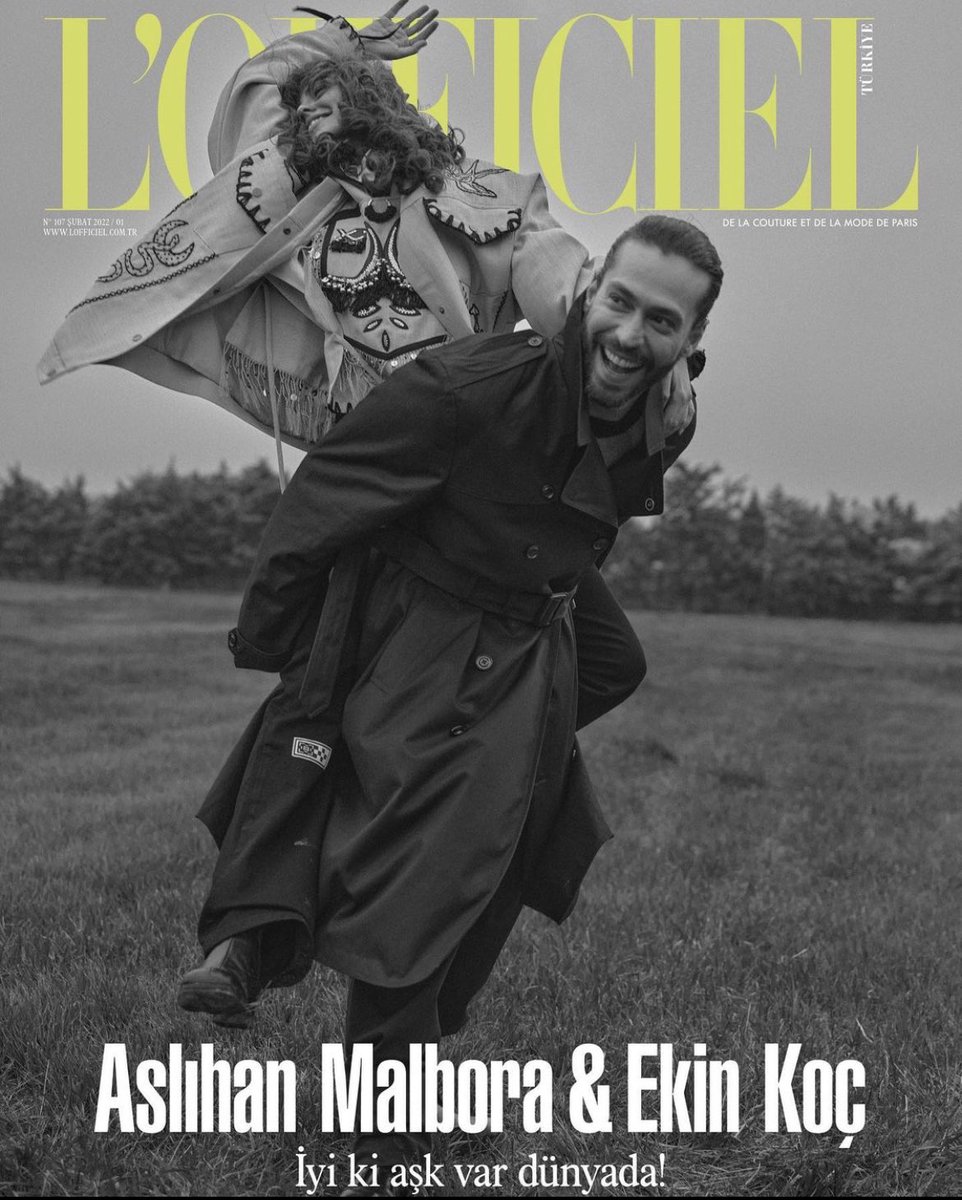#AslıhanMalbora e #EkinKoç são capa da L'Officiel Türkiye de fevereiro. 

A química 🔥
