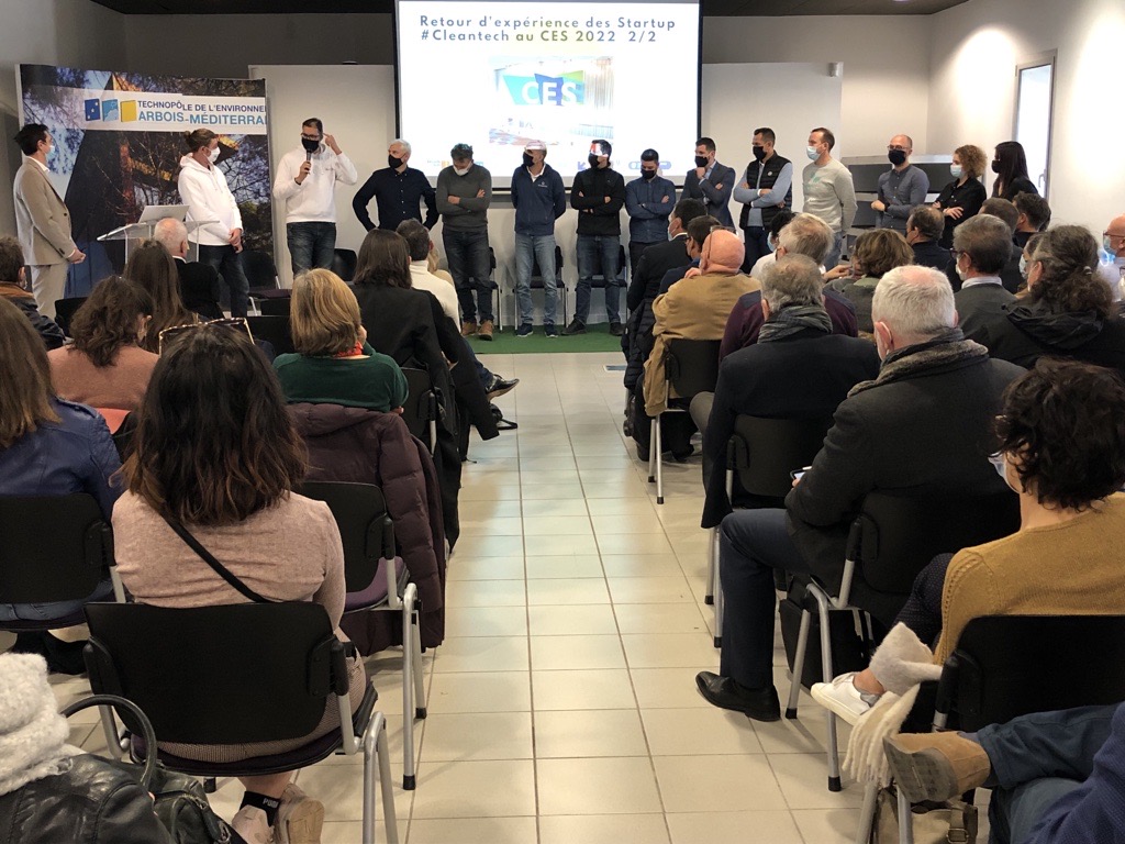 🚀Le <a href="/TechnopolArbois/">Technopole Arbois</a> a organisé un "12/14 de l’Arbois" dédié aux retours d'expériences des participants au #CES2022, le plus grand salon mondial de l'innovation technologique grand public, au cours duquel 5 nouvelles start-up métropolitaines ont obtenu un #CES Innovation Award