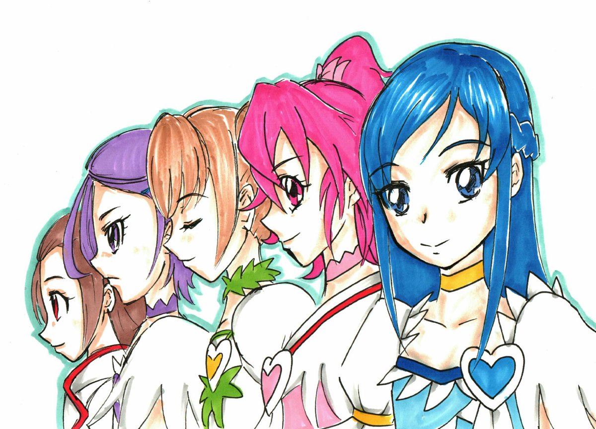 #プリキュアの日
過去絵、特に好きなシリーズ4つ(スタプリだけ集合絵なかった)。
寝るまでは今日(遅刻)。 