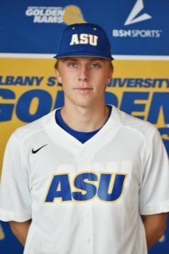 ASUGoldenRamsBS's tweet photo. One week to go!!! Let's meet #7 @hillcorley Hill will be enjoying his 1st season with his hometown @ASURamsBaseball team. Hill, from Albany, GA; joined the @ASUGoldenRams from Gordon State College. Hill is a Business major. Hill will see time at Short &amp; on the mound for the 🐏 https://t.co/ClIUmvKTHj