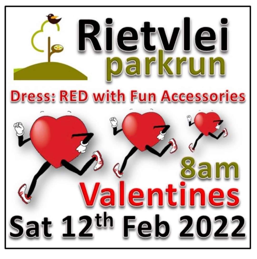 Join us for our Valentine's parkrun on 12 February 08h00