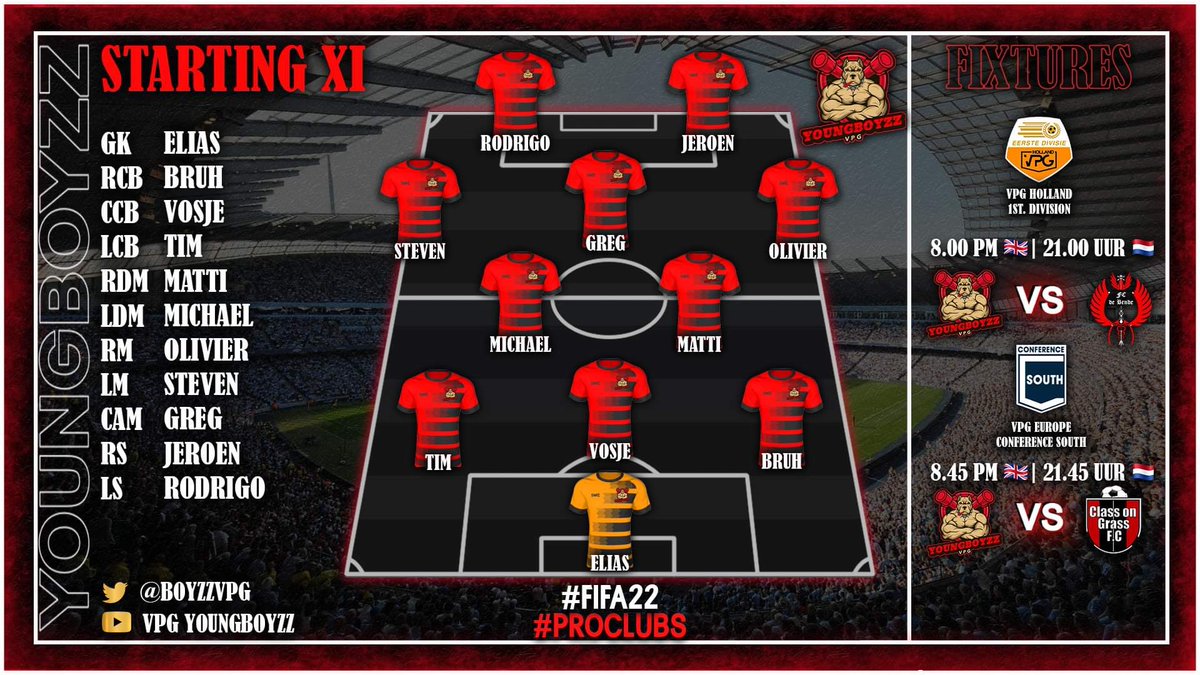 MATCHDAY 2 Line Up <a href="/VPG_Nederland/">VPG Nederland 🇳🇱</a> <a href="/OfficialVPG/">Virtual Pro Gaming</a>
