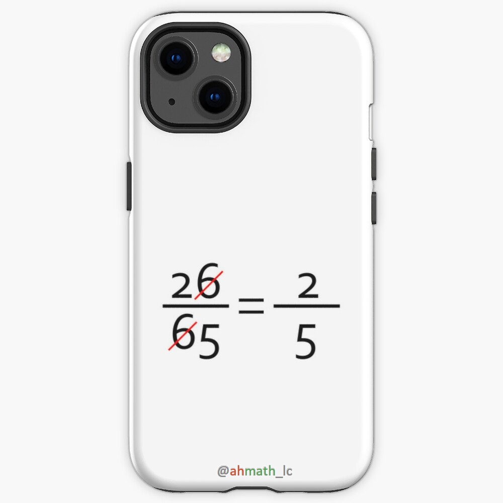 AhMath_LC's tweet photo. #funny #mathematics #math #division #simplify #simplification #fraction #oddity #reduction #fallacy
@redbubble
 
@ahmetarduc https://t.co/AuGx5JPTrv