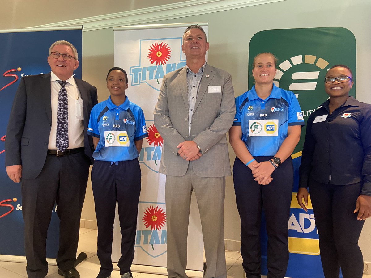 Earlier today we unveiled <a href="/Fidelity_Secure/">Fidelity Services Group</a> as our new shirt sponsors at the Titans Cricket Sports Facilities Academy Breakfast. 

Thank you to Mr. Wahl Bartmann and his team for their support and backing 🤝 we look forward to a fruitful partnership. 

#DaisyLadies