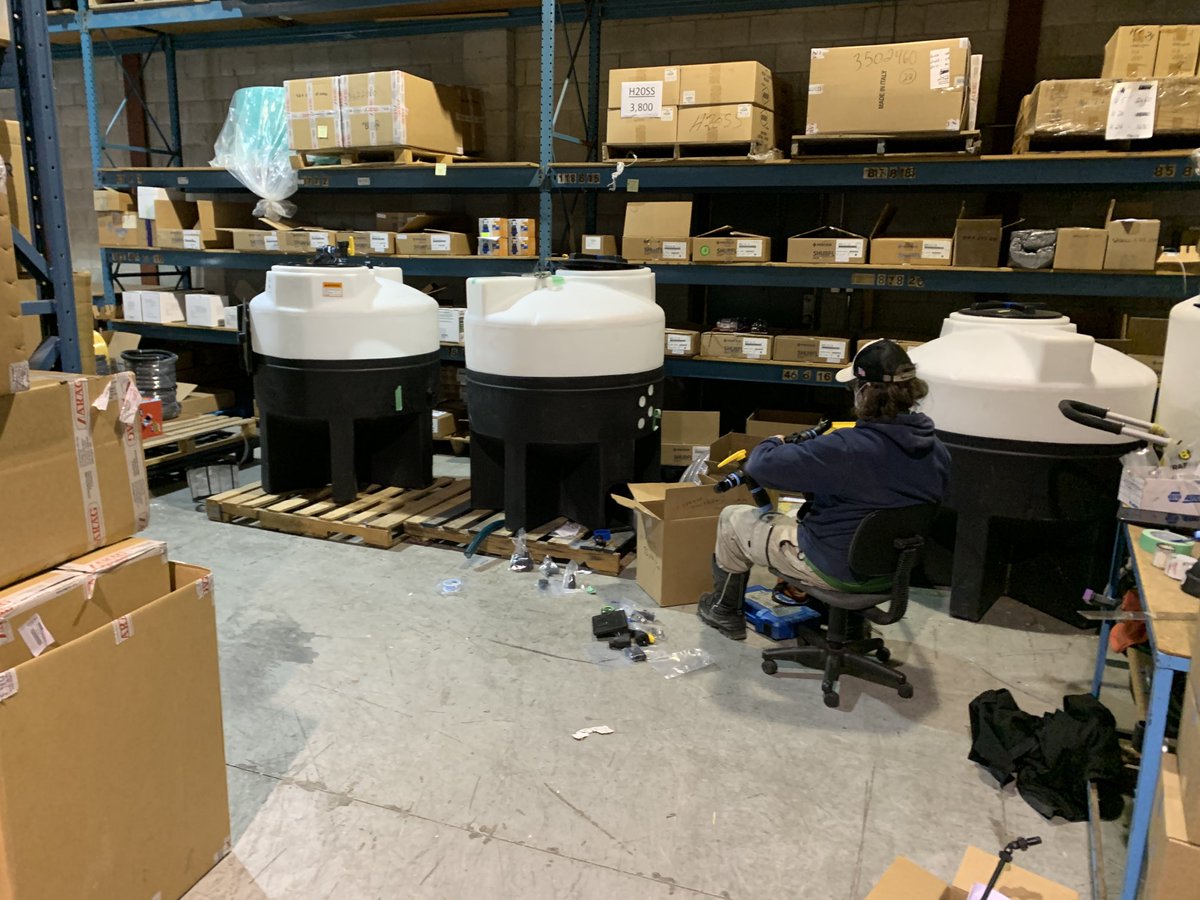 ⁦<a href="/SprayerJames/">SprayJames</a>⁩ hard at it on the mixer line!  Trying to get ahead of the season!