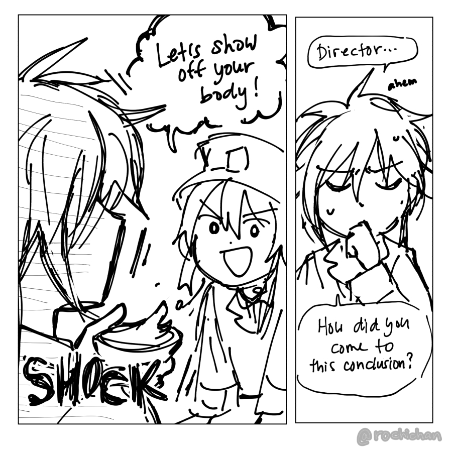 really dumb comic #genshinimpact #HuTao #zhongli 