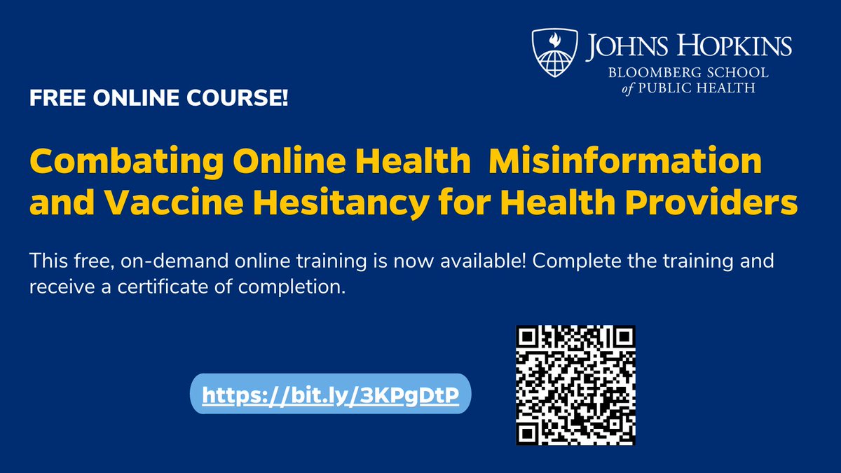 sabinvaccine's tweet photo. Now available: An online, self-paced training from Sabin partner @IVACtweets on how to communicate with #vaccinehesitant individuals, including addressing the #misinformation people may encounter online.
Register today: https://t.co/OJBmEaDiQp https://t.co/Qsm86skY8j