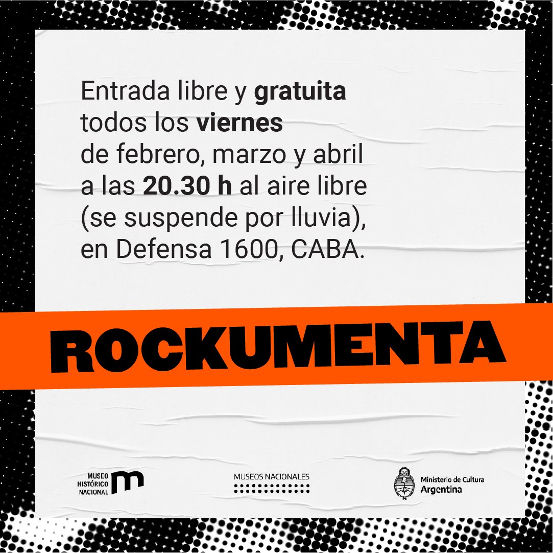 MuseoHistorico's tweet photo. Te esperamos!
#los80elrockenlacalle #rock
@CulturaNacionAR @MuseosNacion
@manzanaluces @MuseoMalvinas
#FrancoCesario #Sergiocostantino #Eduardopinto #Arielraiman #Miguelabuelo #studfreepub https://t.co/rhOXkC2aFy