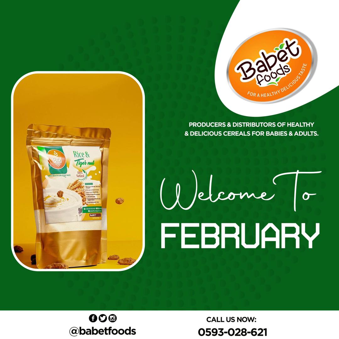 Babet Foods wishes you the Most Beautiful Things in this New Month.

May this month be full of Happiness, Peace And Prosperity 💃
#babetfoods #complimentarybabyfoods #babetcerealmix #ritimix #babynutrition