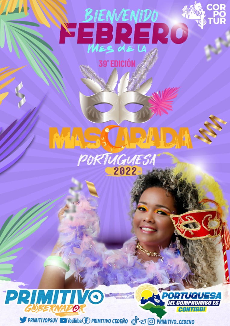 sdeportuguesa's tweet photo. #01Feb ¡Se vino lo bueno! Nuestro gobernador @PrimitivoPsuv le dará a nuestro noble pueblo llanero, los mejores carnavales este nuevo año, impulsando la gran ¡Mascarada Portuguesa 2022! en su edición 39° #UnGobiernoParaTodos #PortuguesaElCompromisoEsContigo #JuegosNacionales2022 https://t.co/euBSbSBcuh