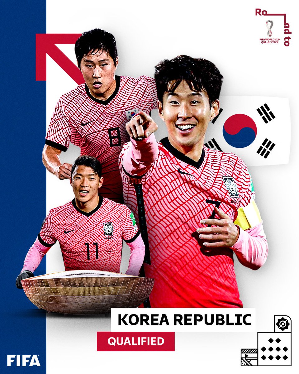 FIFAWorldCup's tweet photo. ✅✅✅✅✅✅✅✅✅✅✨ 

Ten back-to-back #WorldCup tournaments! 🇰🇷💪 

@theKFA | #WCQ https://t.co/SPzIEzlvuP