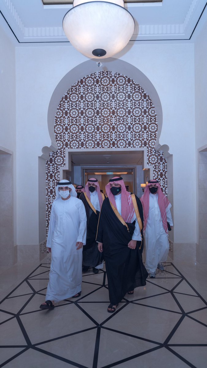 Today I met with HRH Prince Abdul-Aziz bin Saud bin Naif, Saudi Minister of Interior, and explored new ways to expand cooperation between our two great nations. Under the guidance of our visionary leaders, ties between UAE &amp; Saudi Arabia are set to grow further in strength.