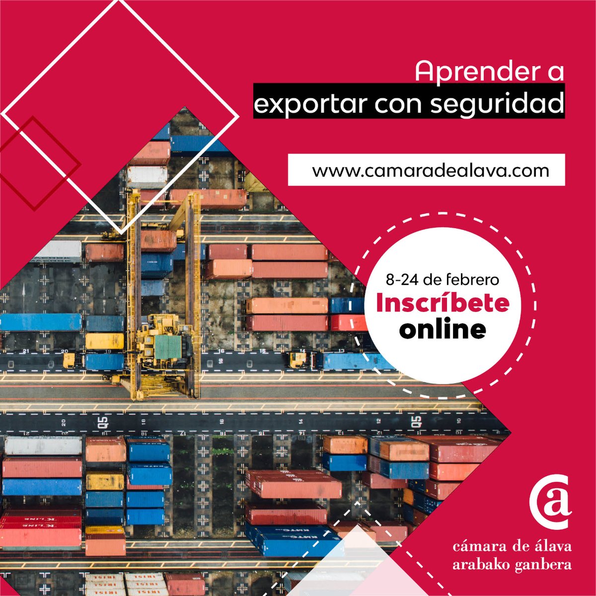 camaradealava's tweet photo. ¿Te dedicas al comercio exterior?
#FormaciónÁlava 📌Aᴘʀᴇɴᴅᴇʀ ᴀ ᴇxᴘᴏʀᴛᴀʀ ᴄᴏɴ sᴇɢᴜʀɪᴅᴀᴅ
📝 Presencial
🗓 Del 8 al 24/02
🗣 Mikel Letona, Gemma Fdez. de Larrea y Eva Andrés Reguera
🔗 https://t.co/D44EIqNOaq #Internacional #Marketing #Comercial #AMHub https://t.co/z0JVJB7qBB
