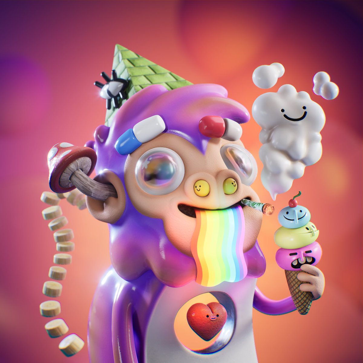 derpyapes's tweet image. 💊 Trippy Derpy Ape (1/1)
Inspired by @DeezeFi 

We will be auctioning off the 3D version with 100% (+ $3000) of the proceeds going to a NYC homeless shelter in need of financial assistance - link in replies 👇

Giving a random person that retweets and follows a FREE Derpy Ape 😌
