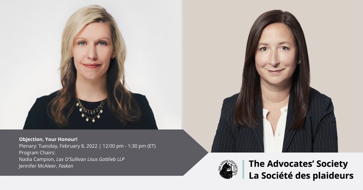 Making proper objections at trial is a critical skill for any litigator. Are you up to the challenge? Join seasoned litigators and members of the Bench to master the when, why, and how, via a series of targeted and dynamic demonstrations. #TASCPD https://t.co/FV2I5viDup https://t.co/6i0cxNpLnr